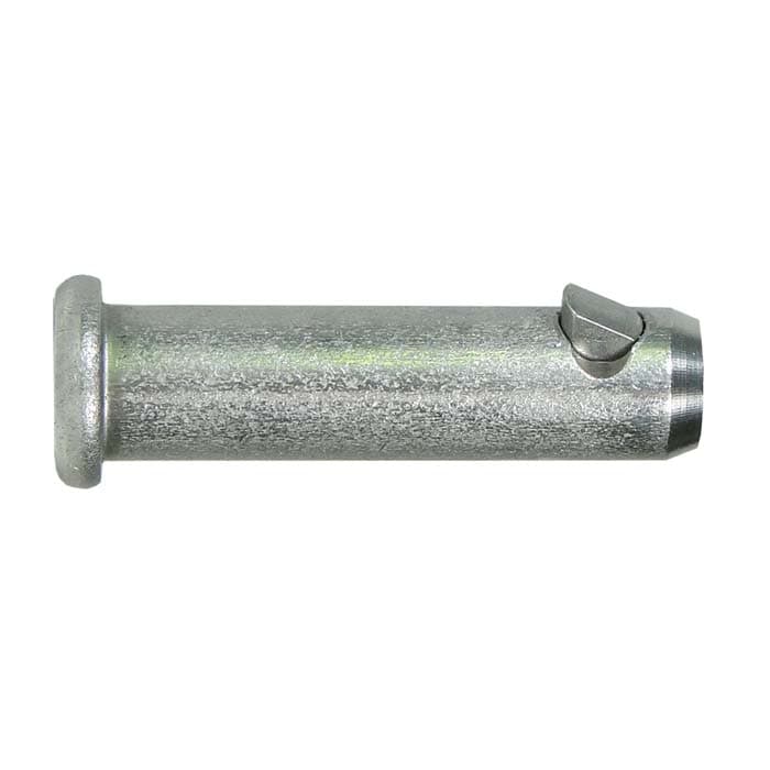 Rope Wrench Quick Pin, Silver Metal Pin with Flat Head and End Safety Flap