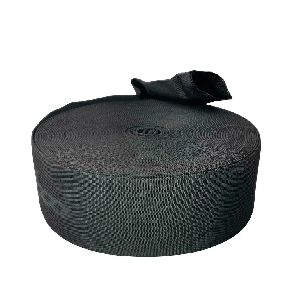boa chafing protection 25 m, black, rolled-up protective sleeve made of textile material