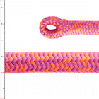 Jacamar pink-orange braided rope with loop at the end