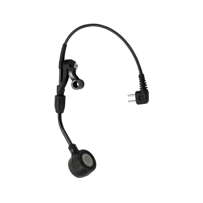 Lite Com Microphone Arm Dynamic in Black with Flexible Arm, Microphone Head, Mounting Clip and Connection Cable with Plug