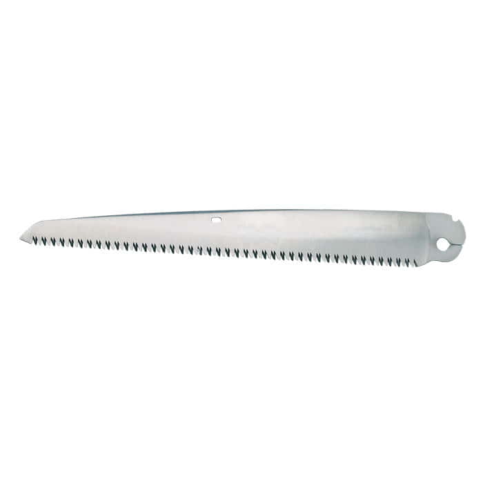 Gomboy 270-10 saw blade, long silver saw blade with sharp teeth and round hole at the end of the handle