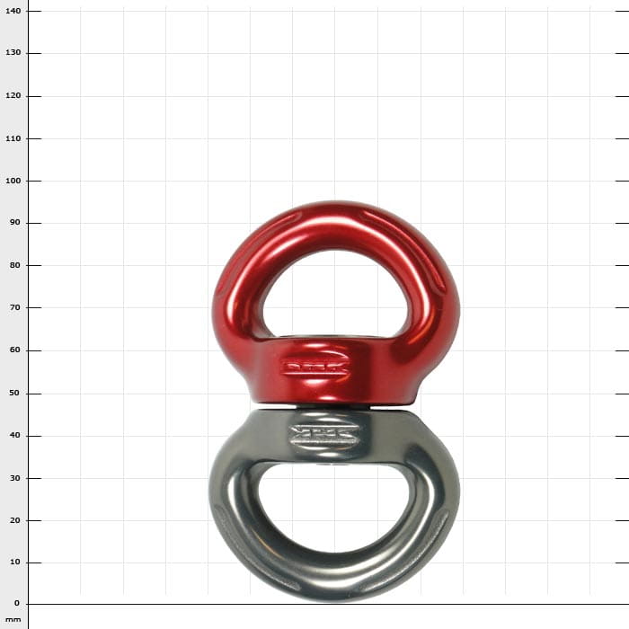Axis Swivel L, a swivel connection point with red and grey metal ring, product name visible