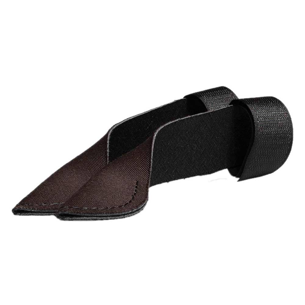 Thistle thorn protection in brown and black, made of fabric with Velcro fastener, two pieces