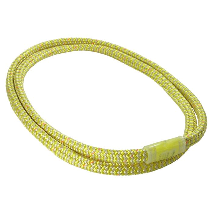 Inco O yellow and white round rope with yellow label