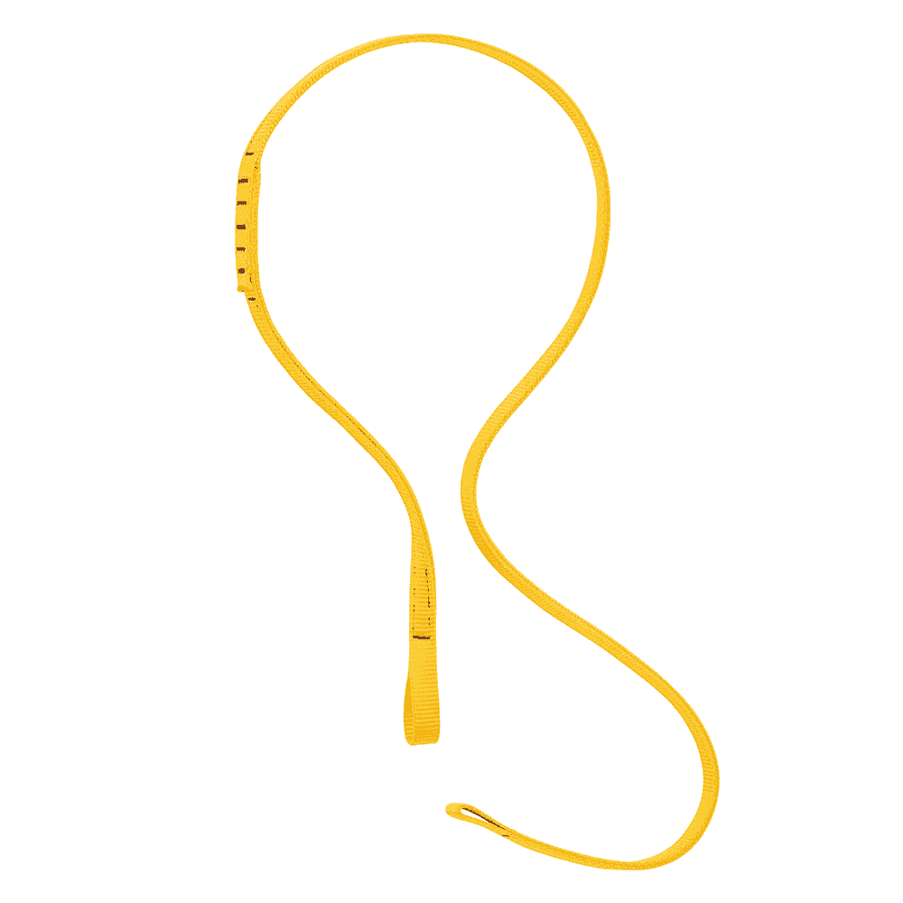 Eject webbing, yellow webbing in loop form, no manufacturer's information