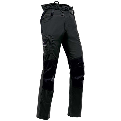 StretchFlex® Cancool pants in black with black knee reinforcements and pockets, zippers and loops are visible