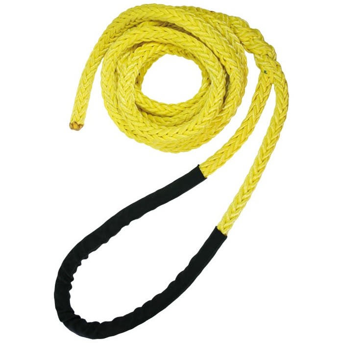 Tenex Sling 19 long yellow braided rope with black ends