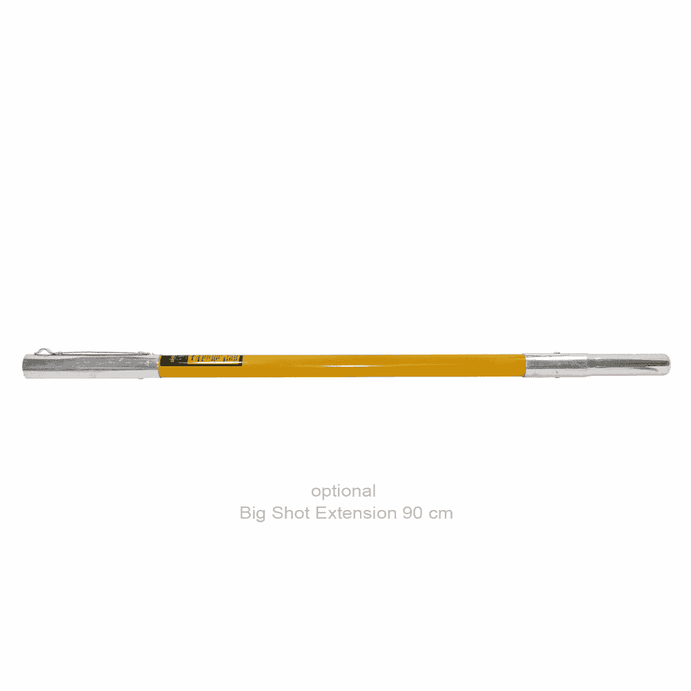 Big Shot Set yellow rod with silver ends, optional Big Shot Extension 90 cm