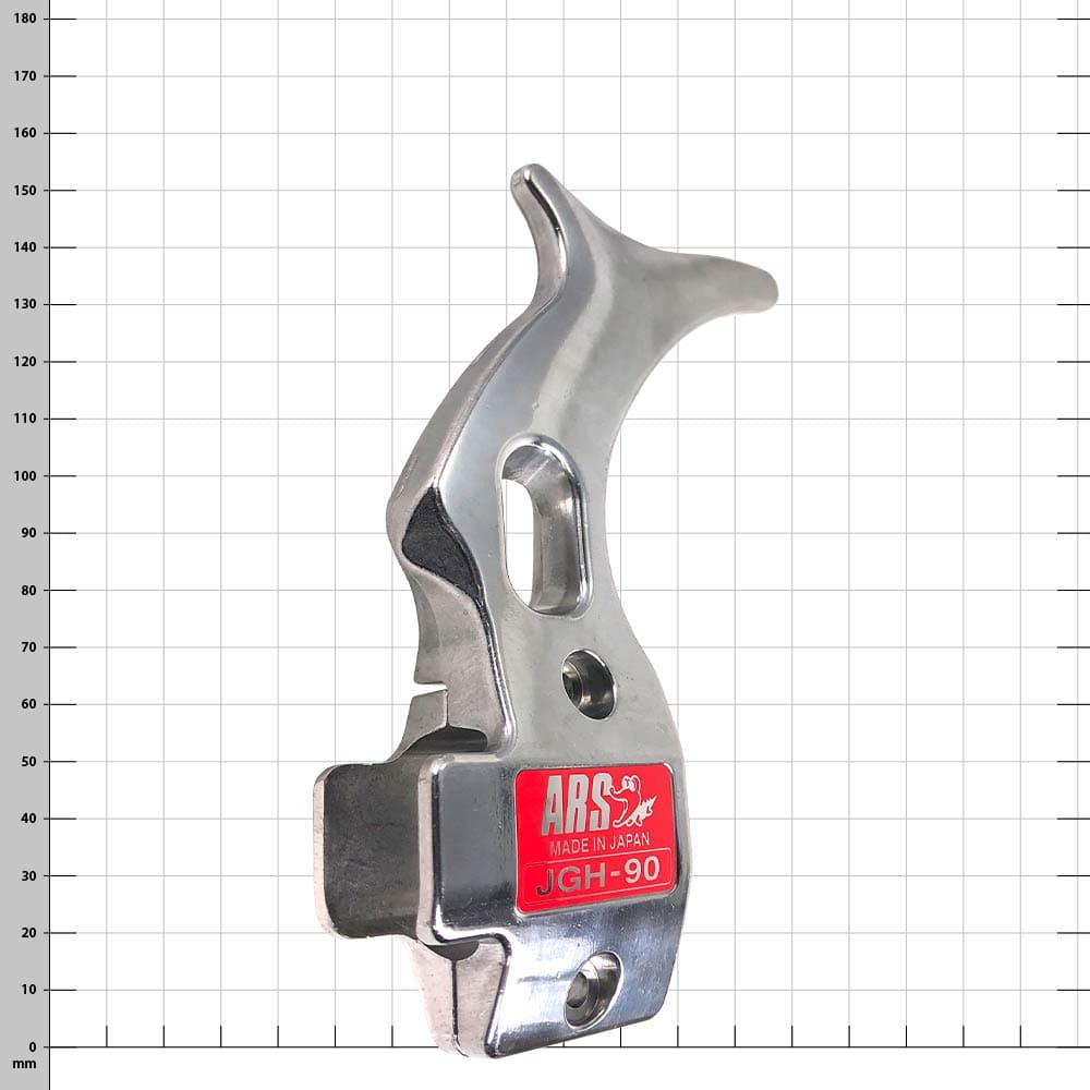 ARS Metal Saw Hook with Red Sticker JGH-90, Manufacturer ARS, Side View