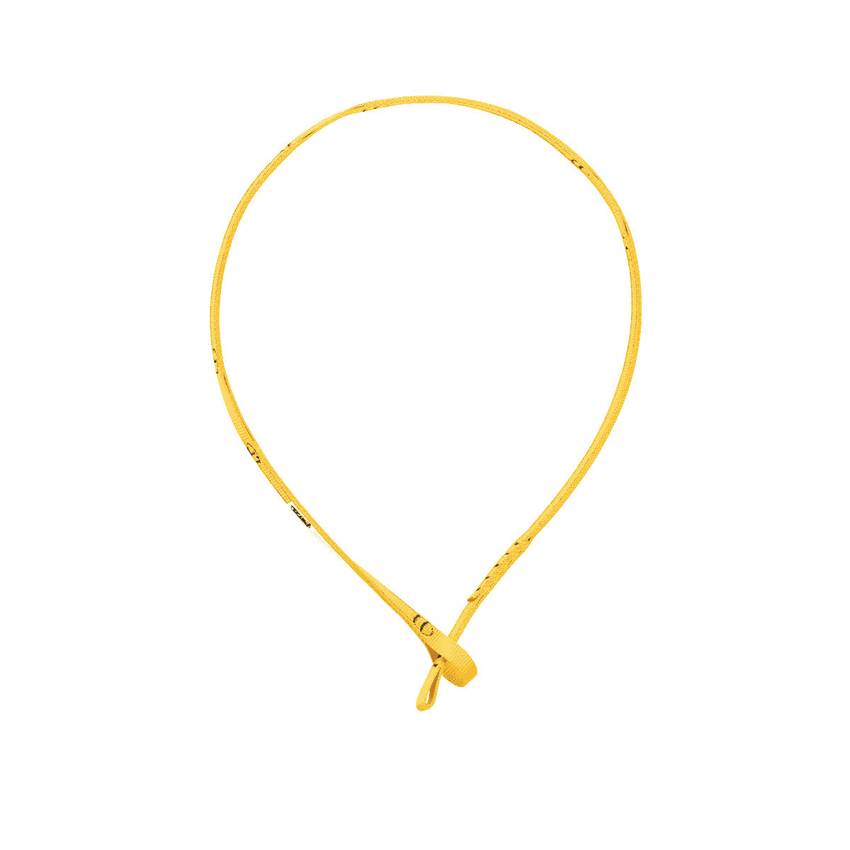 NAJA webbing, yellow, with a loop at one end