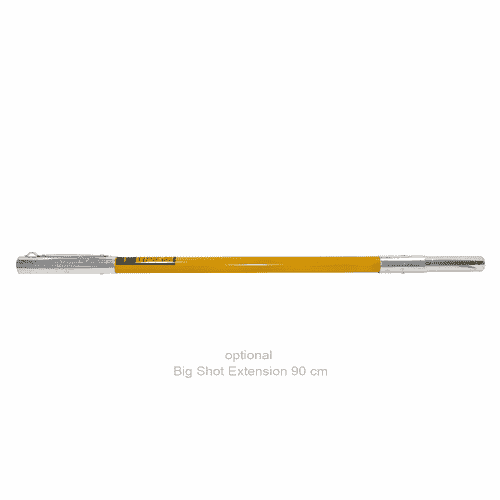 Big Shot Set yellow rod with silver ends, optional Big Shot Extension 90 cm