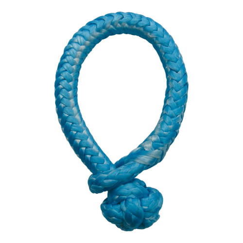 Link 6 blue braided rope with loop and knot