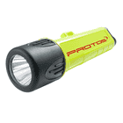 Maclip Light flashlight by Protos in yellow with black lamp head and red Protos lettering