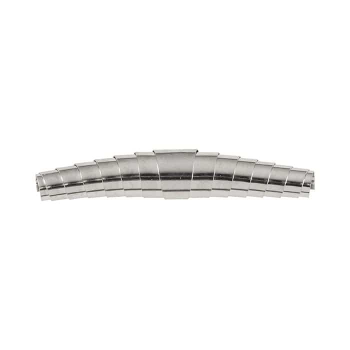 Lion 6, 7, 8 feather, silver-colored, domed metal spring with segmented structure and smooth surface