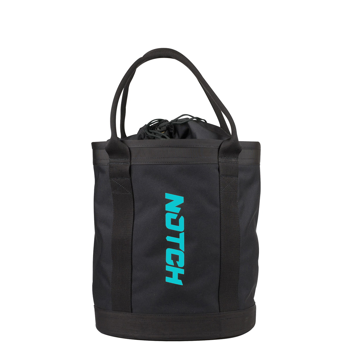 Black Pro 250 Bag with two handles and turquoise NUTCH logo on the front