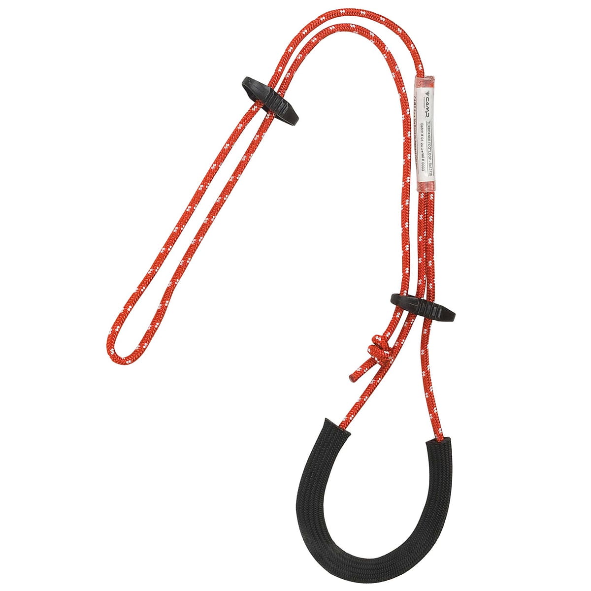 Turboknee Footloop, red rope with black plastic parts and padded black loop area