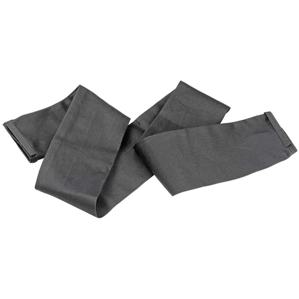 clearmaxx fabric protection, black long fabric ribbon, spread flat without pattern or print