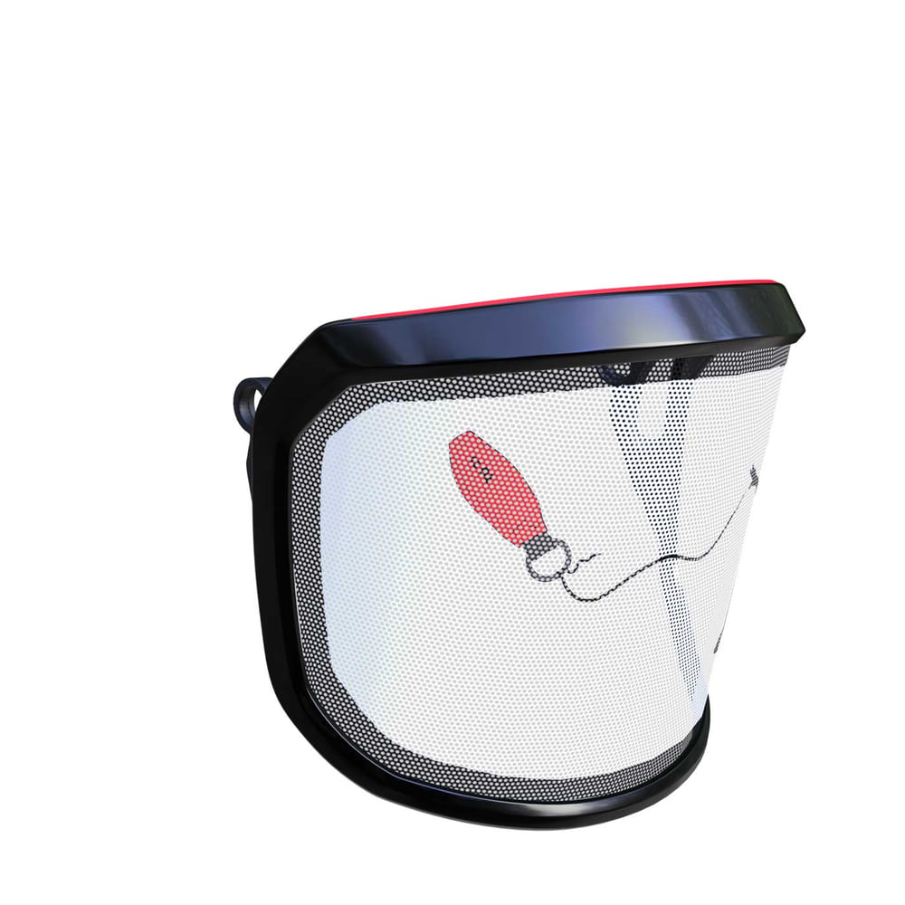 PROTOS® Visor Special Edition Side View with Black Frame and Motif of a Girl and Red Balloon