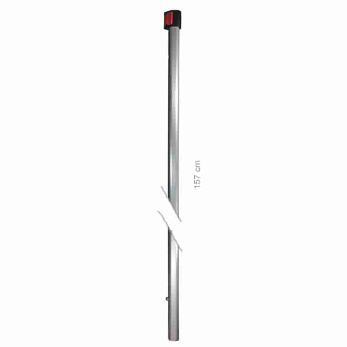Hayauchi 630 rod middle top, long silver rod with black and red element at the upper end, length 157 cm